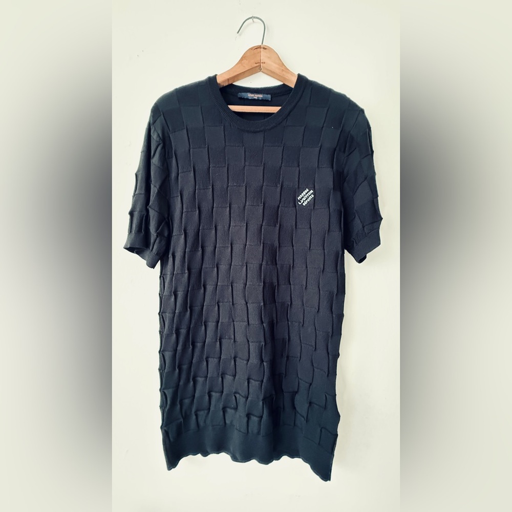 Louis Vuitton Embroidered Marque L.Vuitton Déposée Damier Pullover